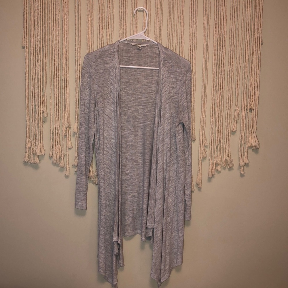 Gray cardigan